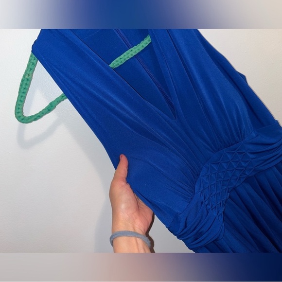 Calvin Klein Blue Sleeveless Dress- Size 8 super strechy - Picture 6 of 14